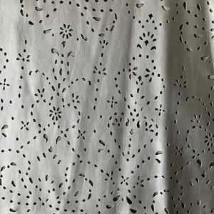 Zara Faux Leather Black Laser-Cut A-Line Skirt NWT Size M